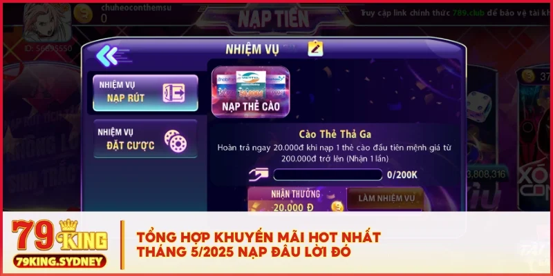 Tổng hợp khuyến mãi hot nhất tháng 5/2025 nạp đâu lời đó